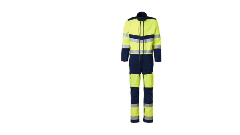 Combinaison de travail Haute Visibilité ProShine fluo - face - Classe 3