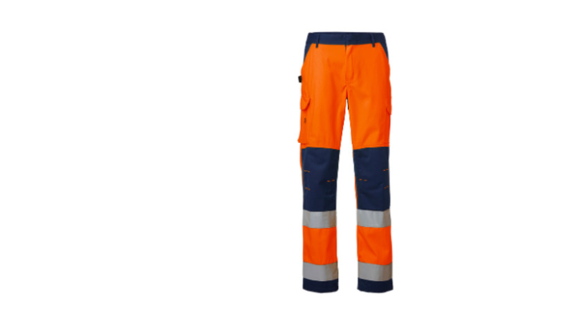 Pantalon de travail Haute Visibilité ProShine orange - face - Classe 2