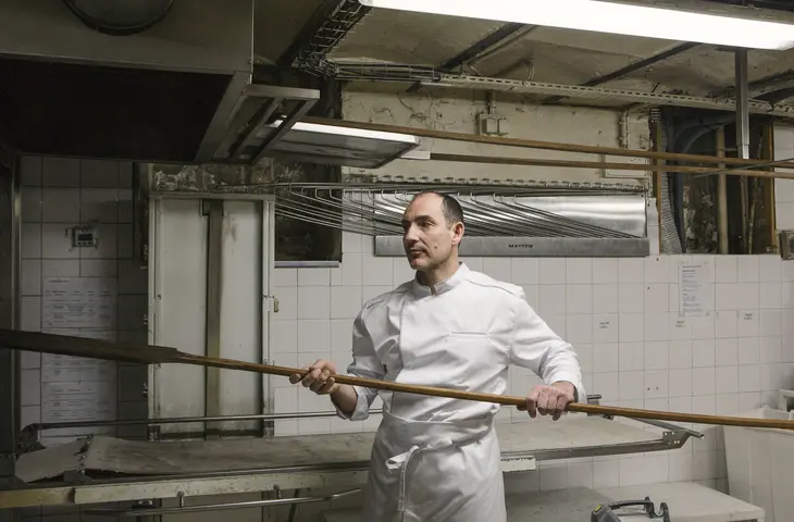 A man wearing a Chef's Apron