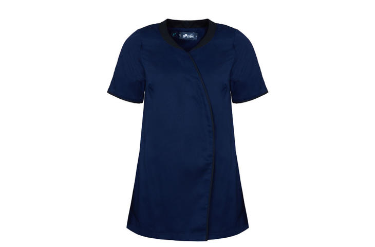 Regencia asymmetic tunic navy