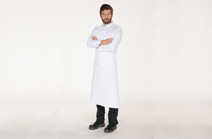 A man wearing a Chef's Apron