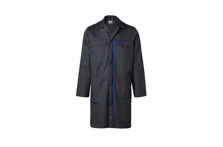 Grey and blue Everywear coat