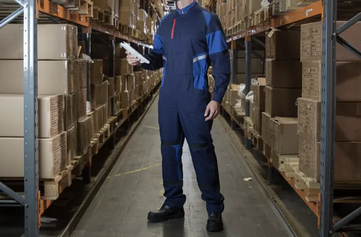 A man wearing an Arrow coverall