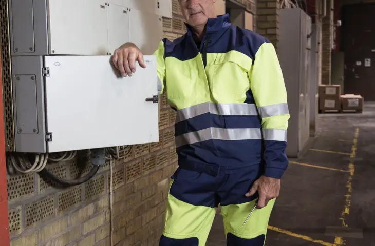 A man wearing an Epiflash bomber jacket