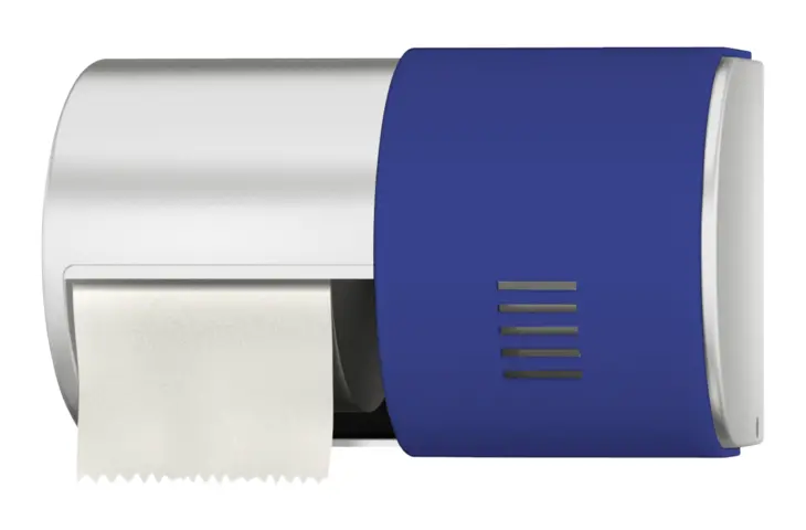 Blue standard small roll dispenser