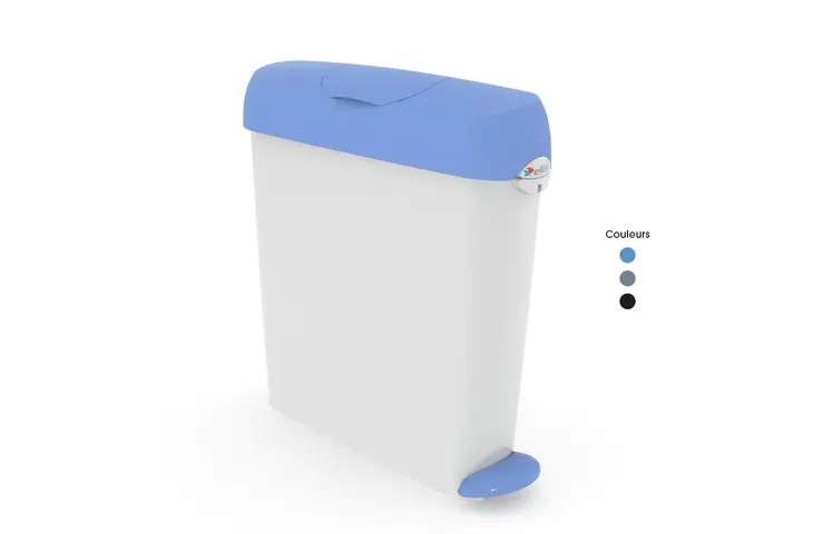 Ladylis_Blue White Pedal bin Aqualine_Elis