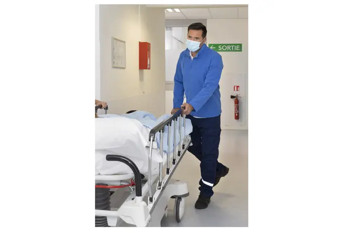 Blouson ambulancier bleu