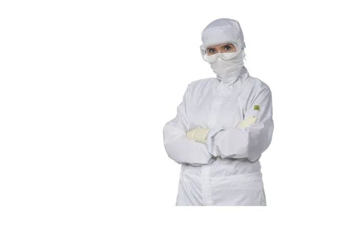 combinaison pour salle propre porté