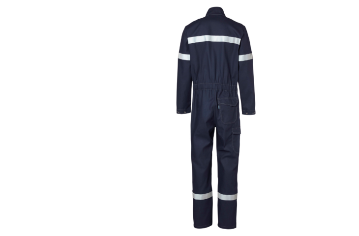 Combinaison de travail marine PROMEGA avec bandes rétroréfléchissantes - dos