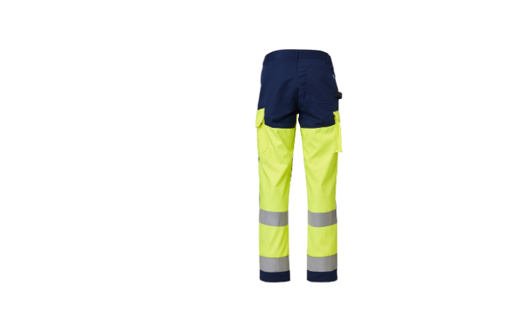 Pantalon de travail Haute Visibilité ProShine fluo - dos - Classe 2