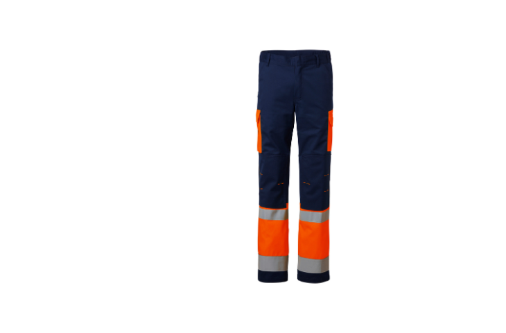 Pantalon de travail Haute Visibilité ProShine orange - dos - Classe 1
