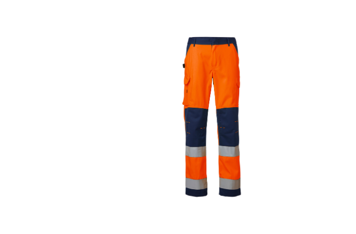 Pantalon de travail Haute Visibilité ProShine orange - face - Classe 2