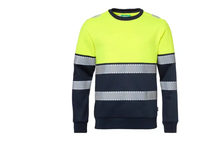 Sweat col rond haute visibilité ProEssentials jaune