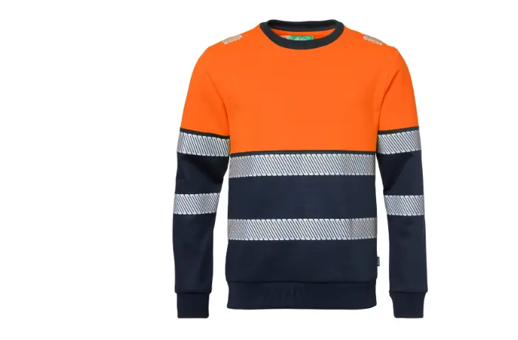 Sweat col rond haute visibilité ProEssentials orange