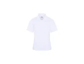 White Woman short sleeves polo