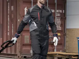 A man wearing an Arrow jacket
