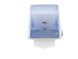Distributeur papier manuel bleu